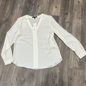 NWT Banana Republic Elegant White Women's Blouse SZ: Small